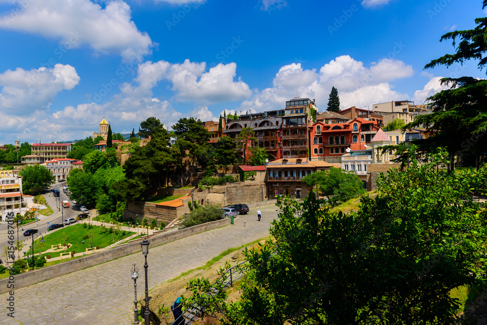 Obraz premium Beautiful city landscape, Tbilisi