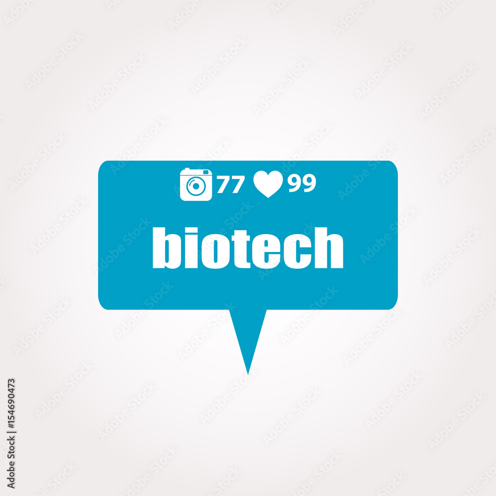 biotech Text. Business concept . Labels with text, heart, camera and counters biotech Text. Business concept . Labels with text, heart, camera and counters