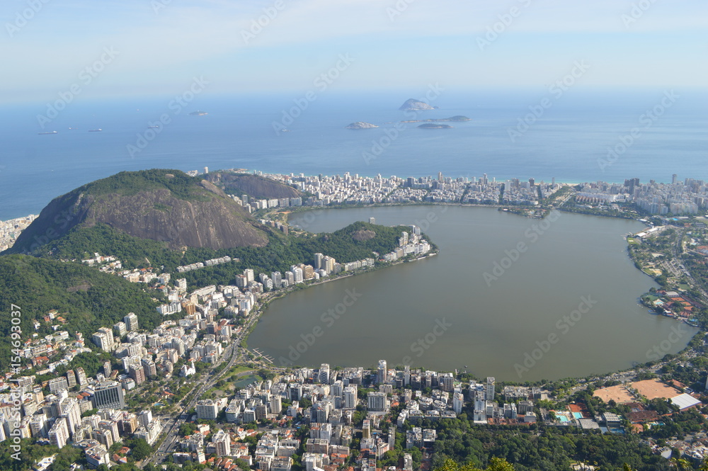 The scenery from Pao de azucar in Rio de Janeiro