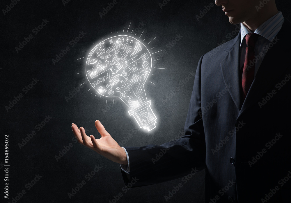 Bright idea for success achieving Bright idea for success achieving