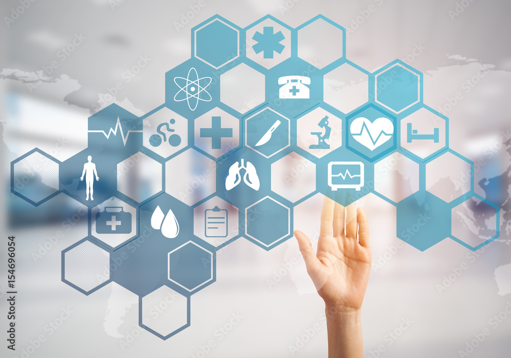 Innovative technologies for science and medicine in use by female doctor or scientist Innovative technologies for science and medicine in use by female doctor or scientist