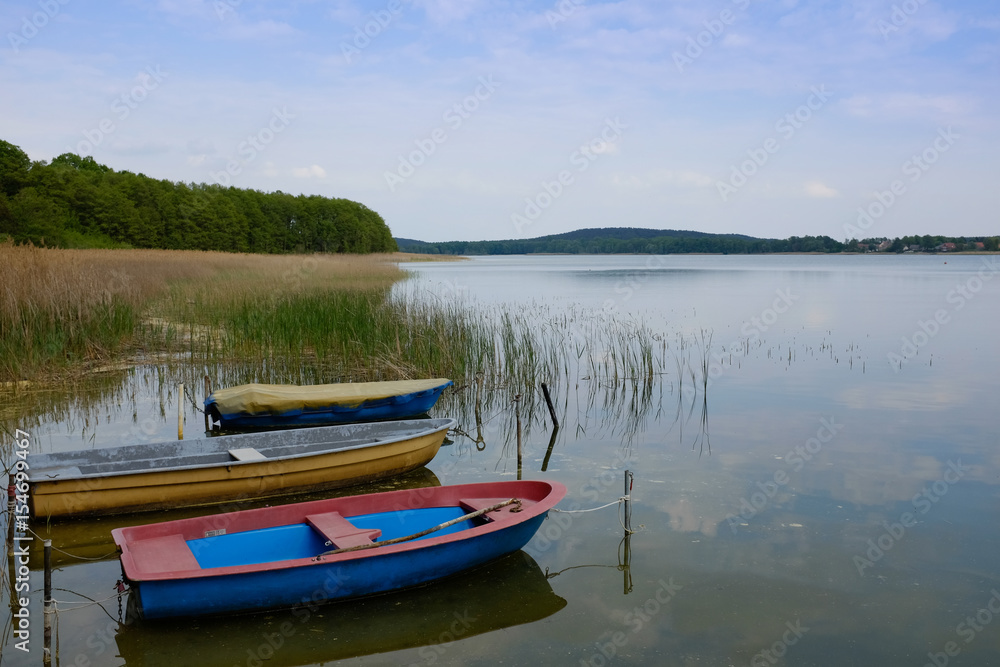 beautiful, romantic lake Seddin in Brandenburg, germany