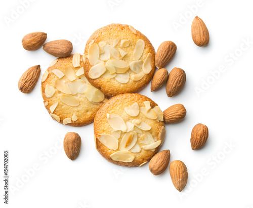 Sweet almond cookies. photo