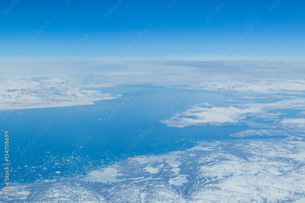 Greenland from an Airplane
