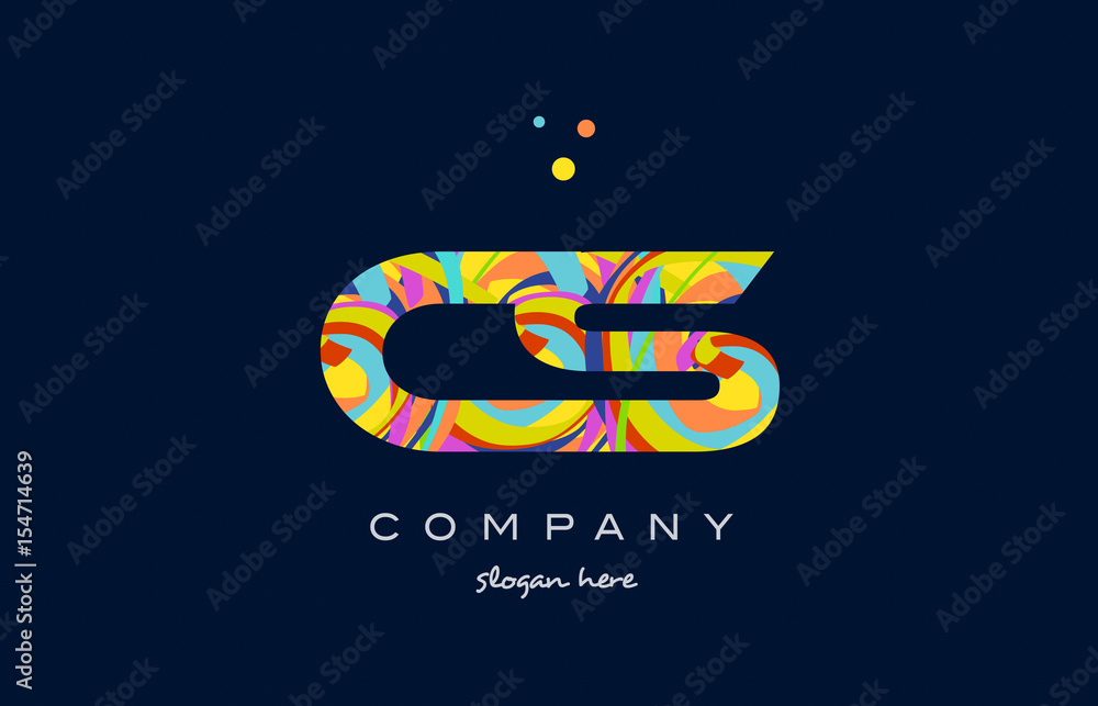cs c s colorful alphabet letter logo icon template vector cs c s colorful alphabet letter logo icon template vector