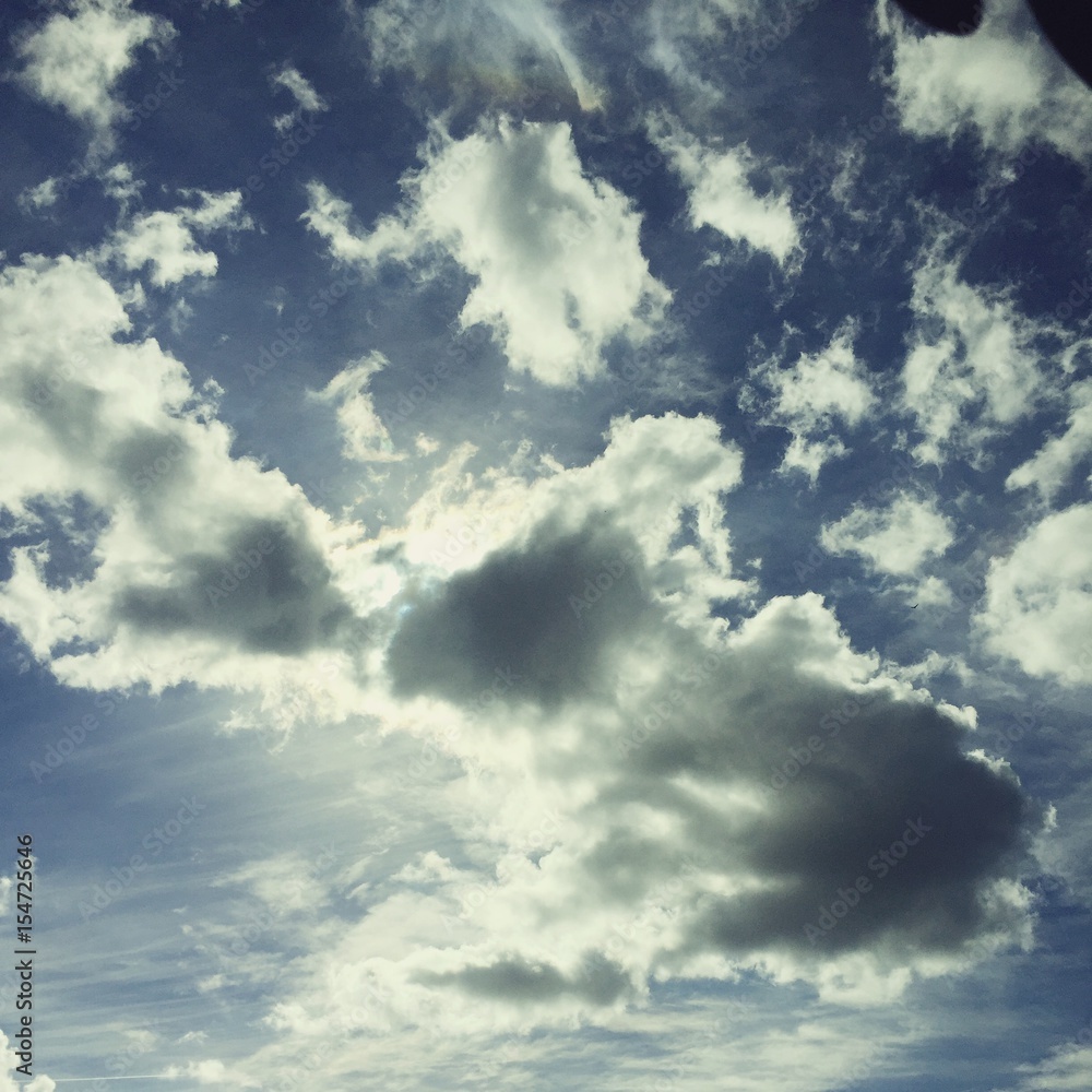 Fototapeta premium Chmury zasłaniające słońce