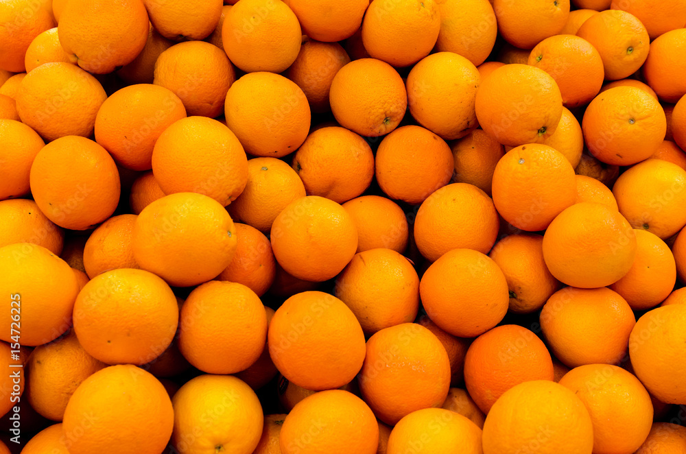 Fresh organic oranges sold on market Fresh organic oranges sold on market