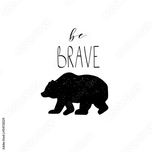Hand drawn vector wild forest illustration
