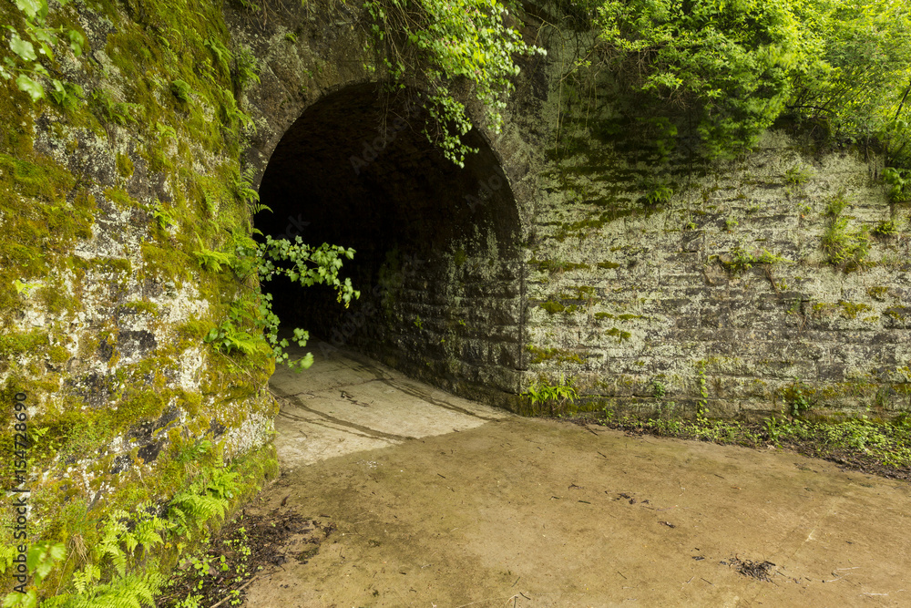 Old Tunnel on a wet spring day.