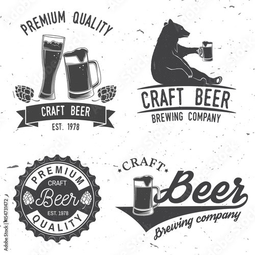 Vintage design for bar, pub and restaurant business.