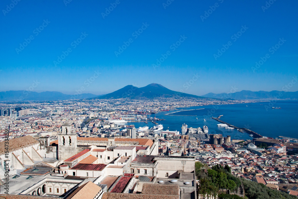Naples and Vesuv from above