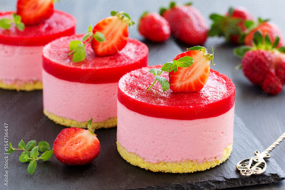 Strawberry cake with berry jelly. Strawberry cake with berry jelly.