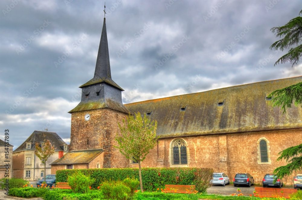 Saint Pierre Church in Champtoce-sur-Loire, France