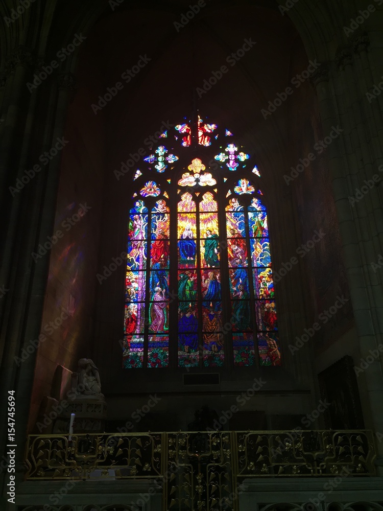 Witraże okienne w Katedrze św. Wita w Pradze