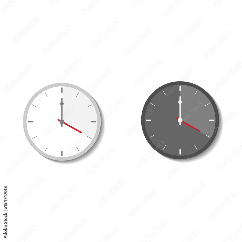 two flat icon watch isolated on white background. Template for design your app or game two flat icon watch isolated on white background. Template for design your app or game