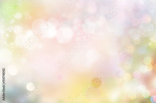 Abstract colorful glowing bokeh background