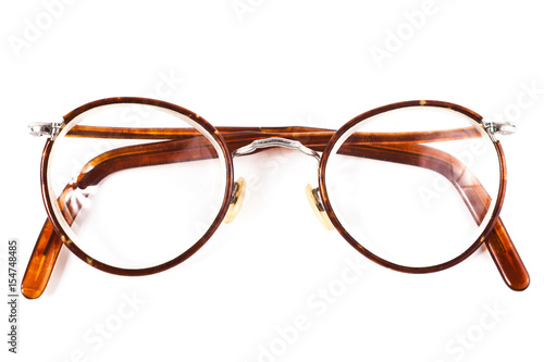 Old retro reading glasses