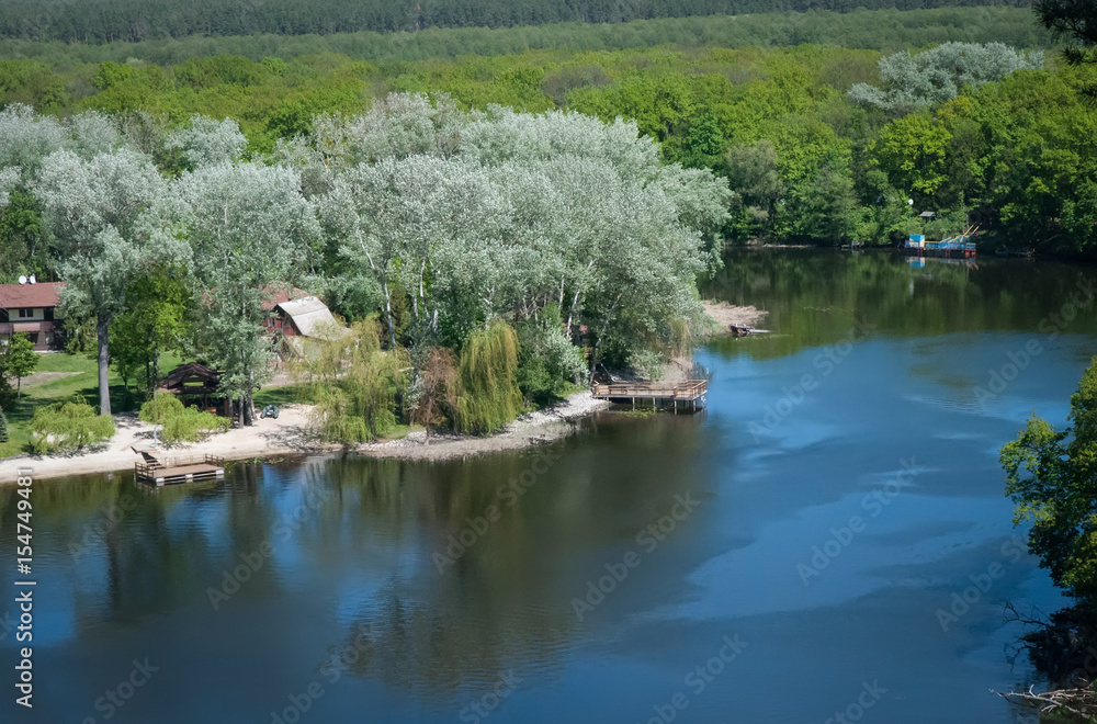 View of the river Seversky Donets. Ukraine .