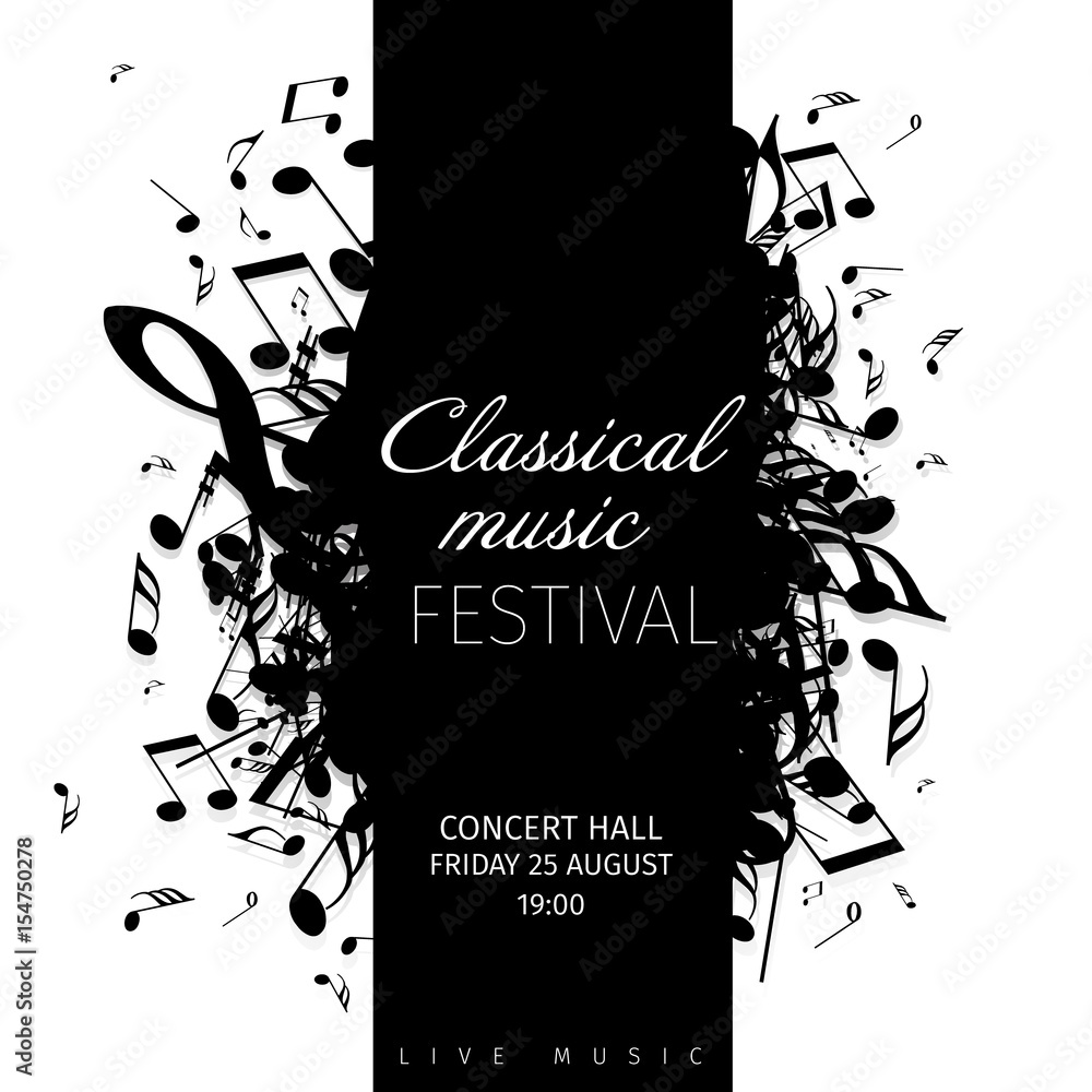 Obraz premium Concert poster template for print