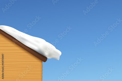 snow on roof