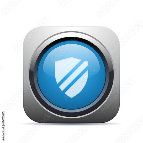 Square Push-Button - Vector