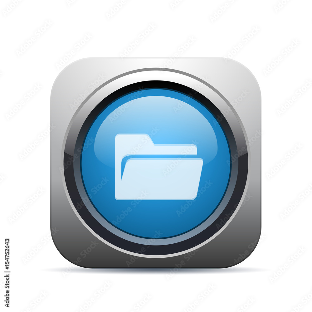 Square Push-Button - Vector