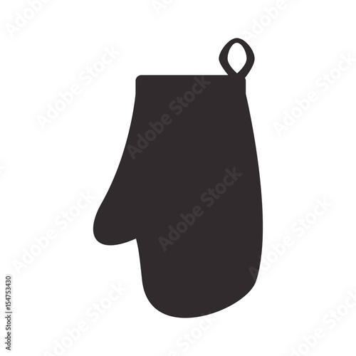 kitchen glove object vector icon illustration graphic design