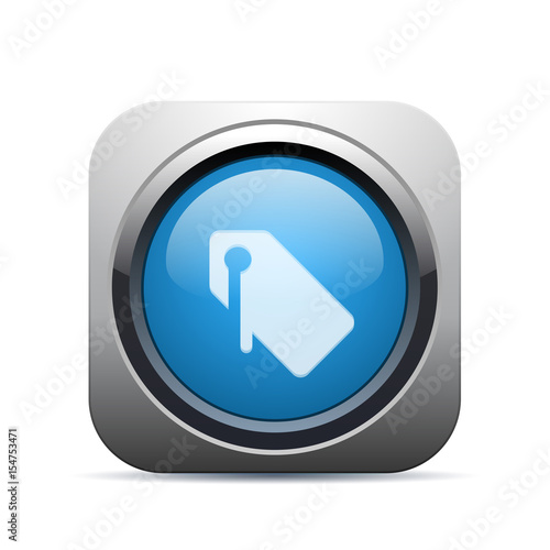 Square Push-Button - Vector