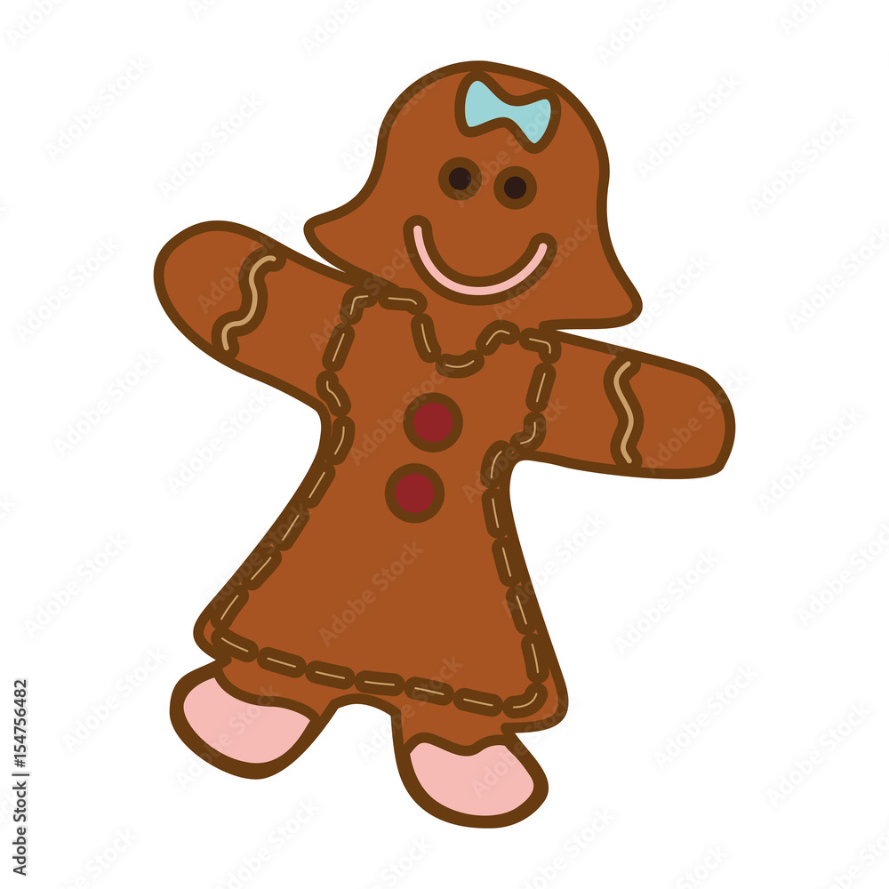 gingerbread girl cookie vector icon illustration graphic design gingerbread girl cookie vector icon illustration graphic design