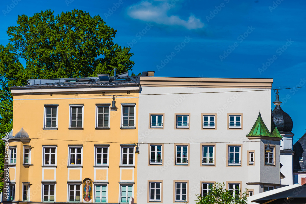 Fototapeta premium Rosenheim Altstadt Fasaden