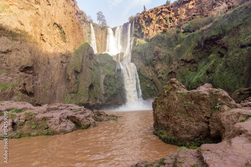 Ouzoud Waterfalls in the Grand Atlas village of Tanaghmeilt, province of Azilal.