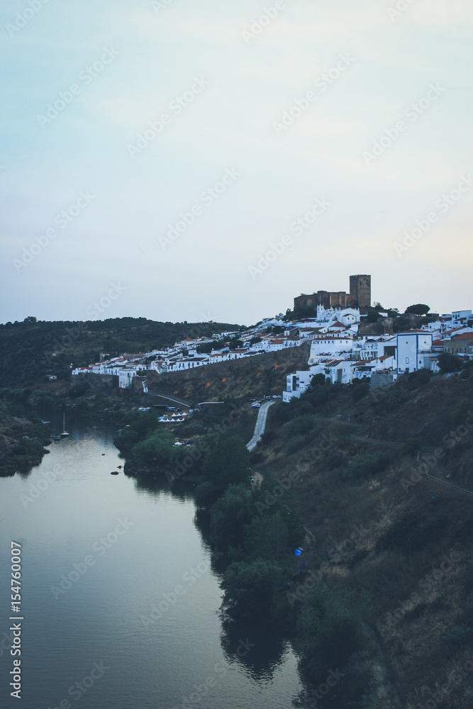 View of the Mertola village in Alentejo Portugal