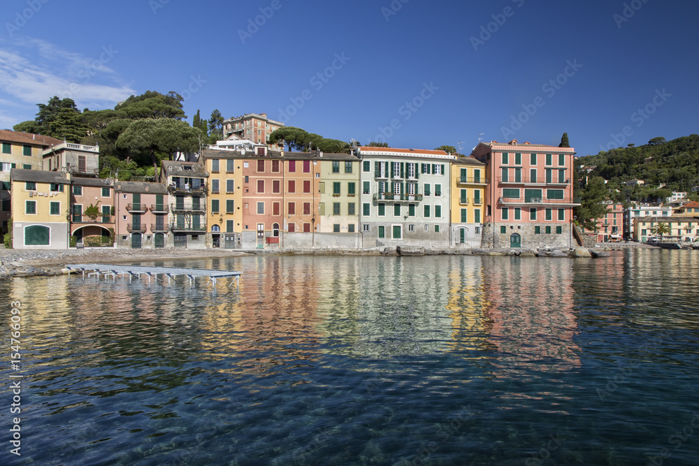 Colorful seafront houses in San Michele di Pagana