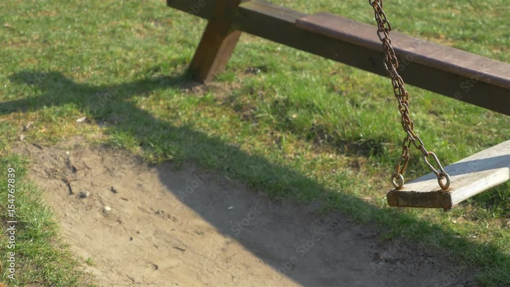 High quality video empty swings in 4K High quality video empty swings in 4K