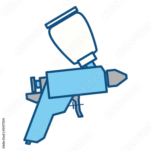 spray paint gun vector icon illustration graphic design