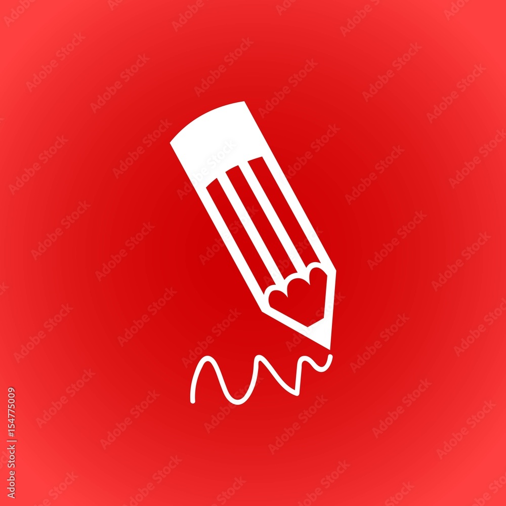 pencil icon stock vector illustration flat design pencil icon stock vector illustration flat design
