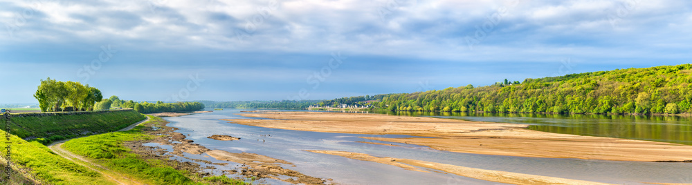 The Loire river between Angers and Saumur, France