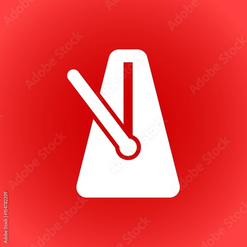 metronome icon stock vector illustration flat design