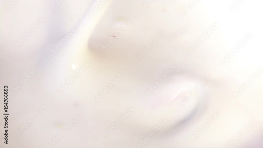 High quality video of strawberries falling into yogurt in real 1080p slow motion 250fps High quality video of strawberries falling into yogurt in real 1080p slow motion 250fps