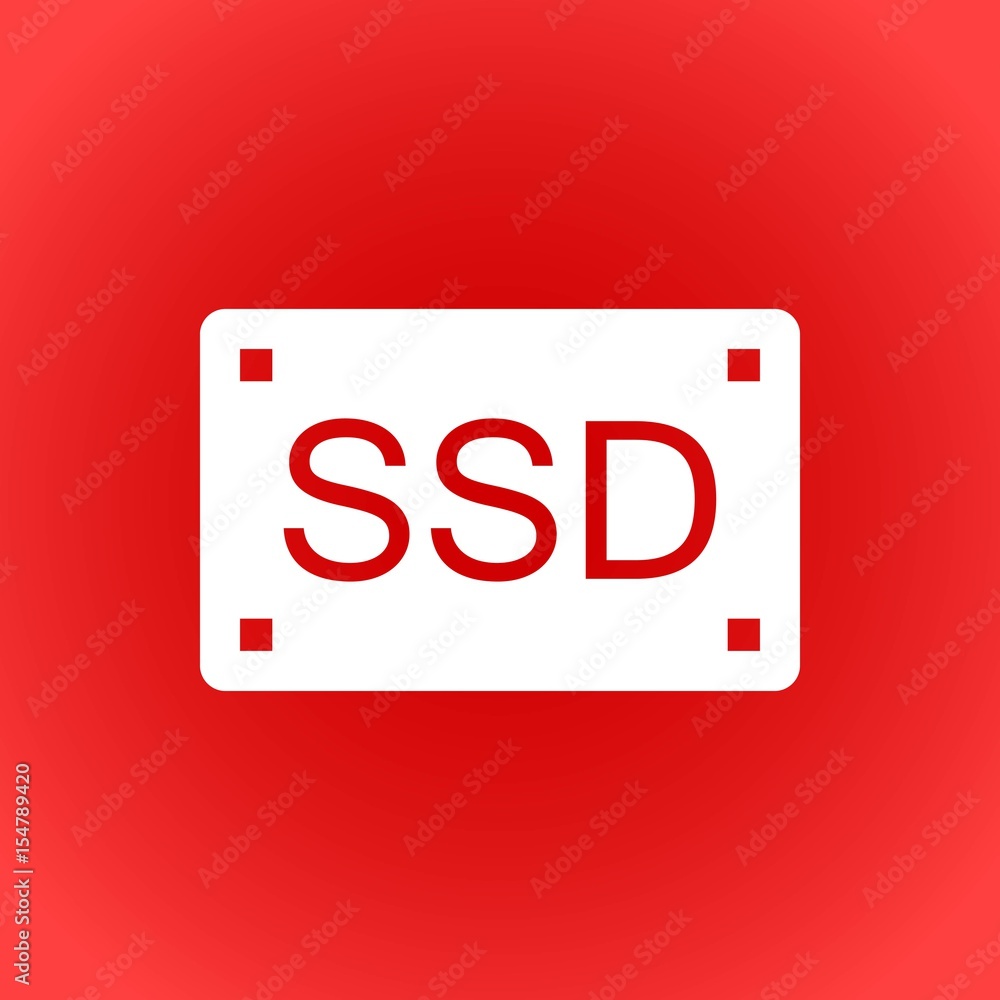 ssd icon stock vector illustration flat design ssd icon stock vector illustration flat design