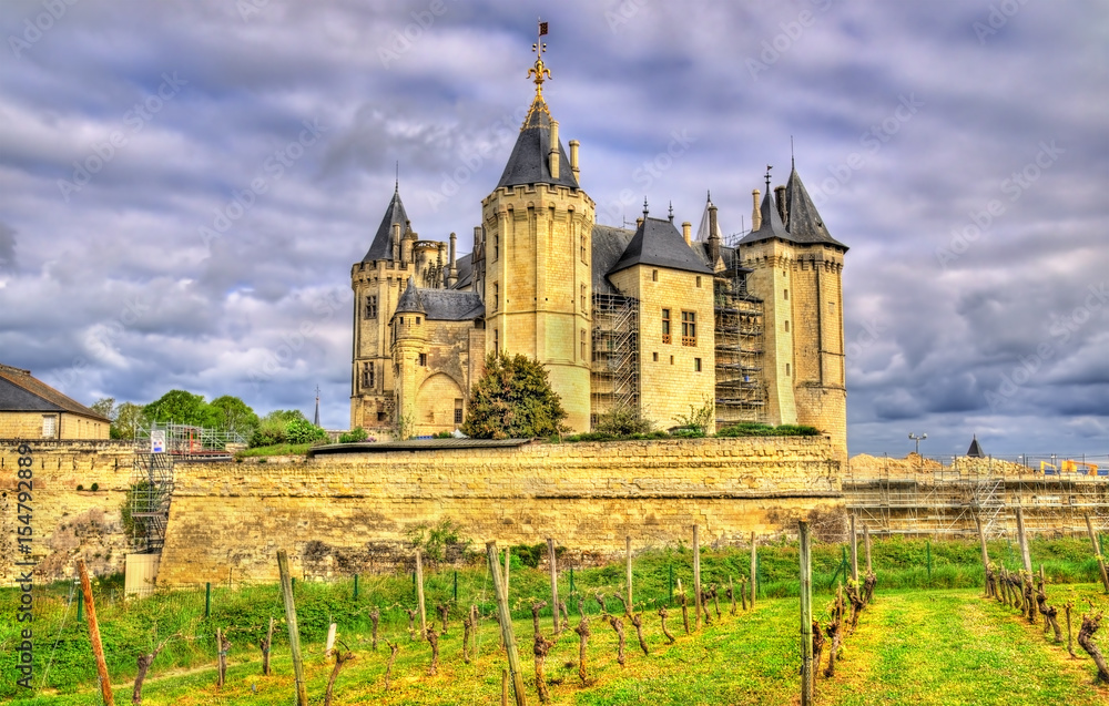Fototapeta premium Chateau de Saumur in the Loire Valley, France