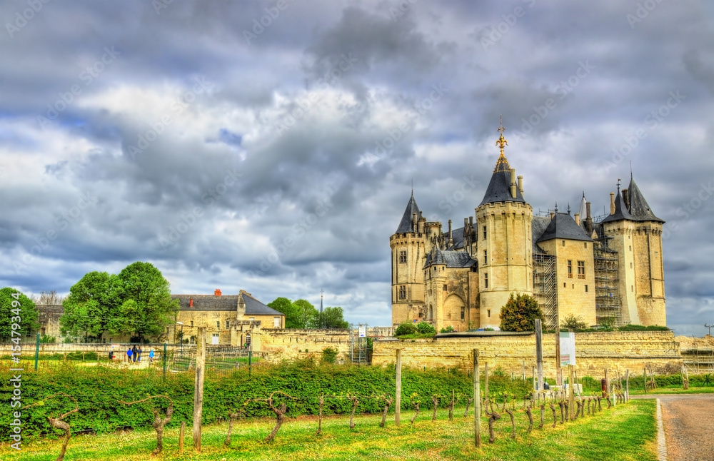 Chateau de Saumur in the Loire Valley, France