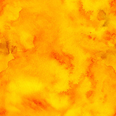 Ingelijste posters Oranje patronen Oranje aquarel naadloze achtergrond  © art_of_sun
