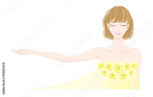 美しい女性のイラスト