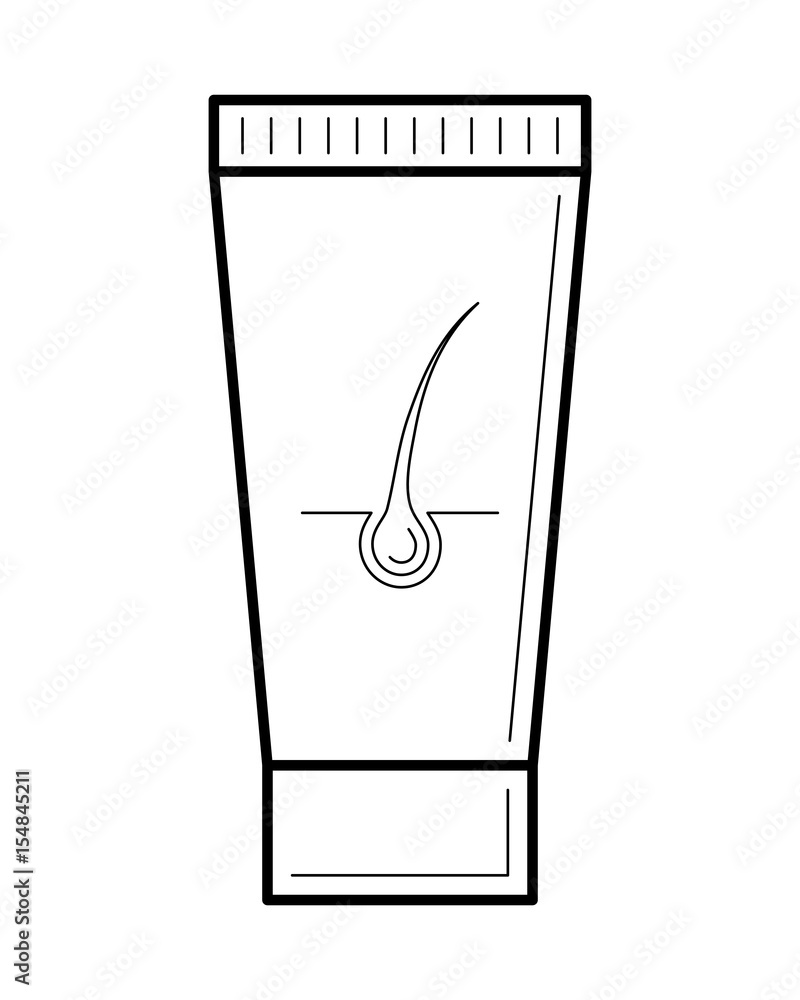 Hair removal cream, depilatory product in a tube, silky smooth result