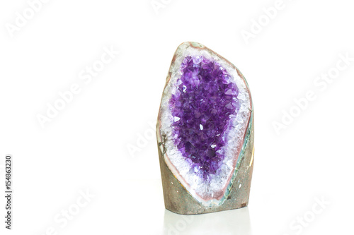 Amethyst crystal a semiprecious gem