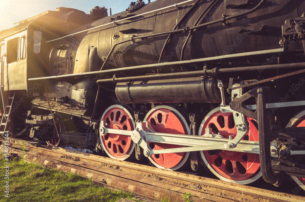 Close-up of an amusement park train. Close-up of an amusement park train.