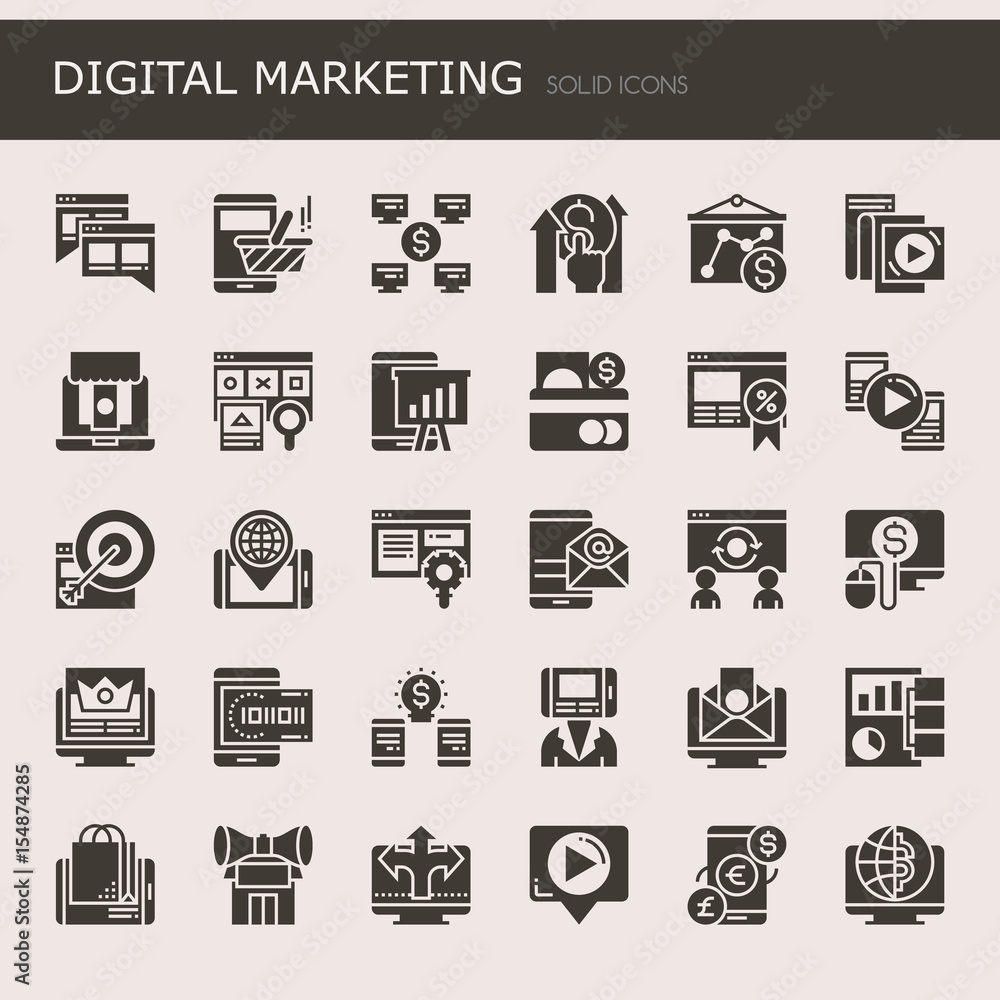 Digital marketing Elements , Thin Line and Pixel Perfect Icons Digital marketing Elements , Thin Line and Pixel Perfect Icons