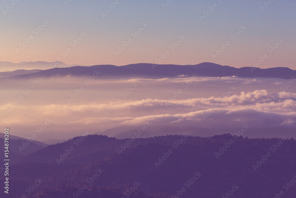 Mountains silhouette