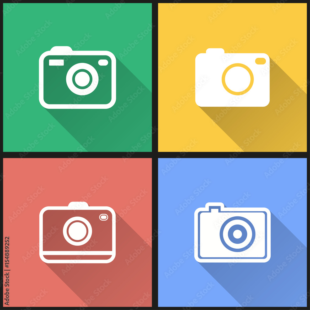 Photo icon set. Photo icon set.